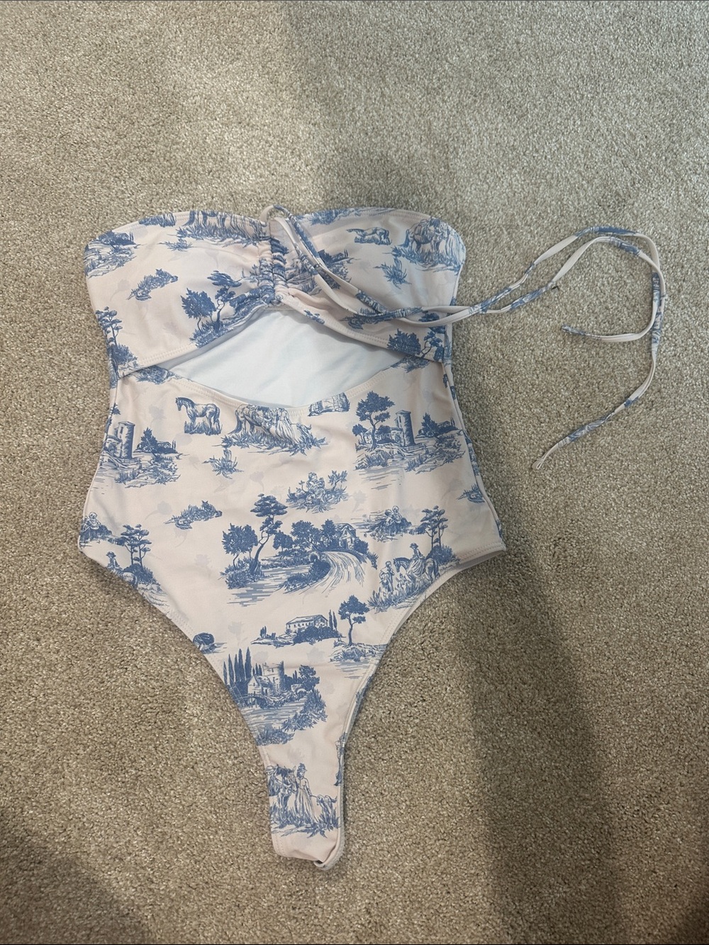 Blue & White toile one piece